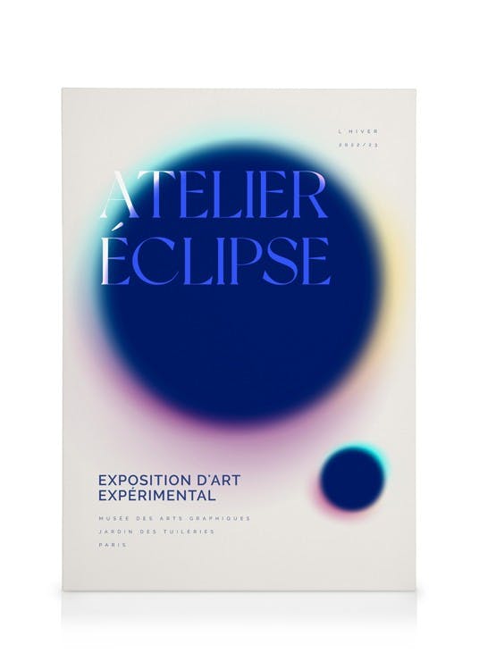 Atelier Éclipse Toile (30x40 cm) - Motifs texte