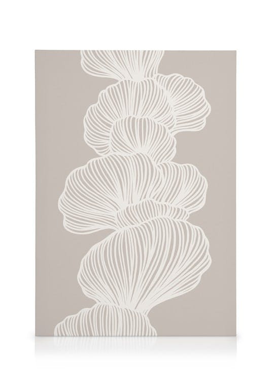 Canvas Schilderijen Sprouting Lines Canvas (30x40 cm - Fotolijst Zwart)