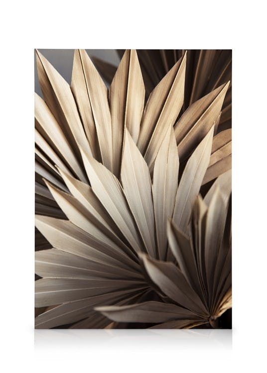 Rustic Leaves No1 Toile (30x40 cm - Cadre de chêne) - Plantes vertes