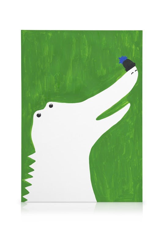 Obrazy na płótnie The Croc Obraz na płótnie (50x70 cm - Ramka dębowa)