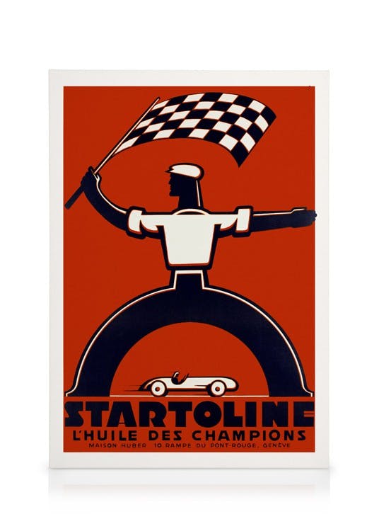 Startoline Stampa su Tela (30x40 cm - Cornice in nero)- Illustrazioni