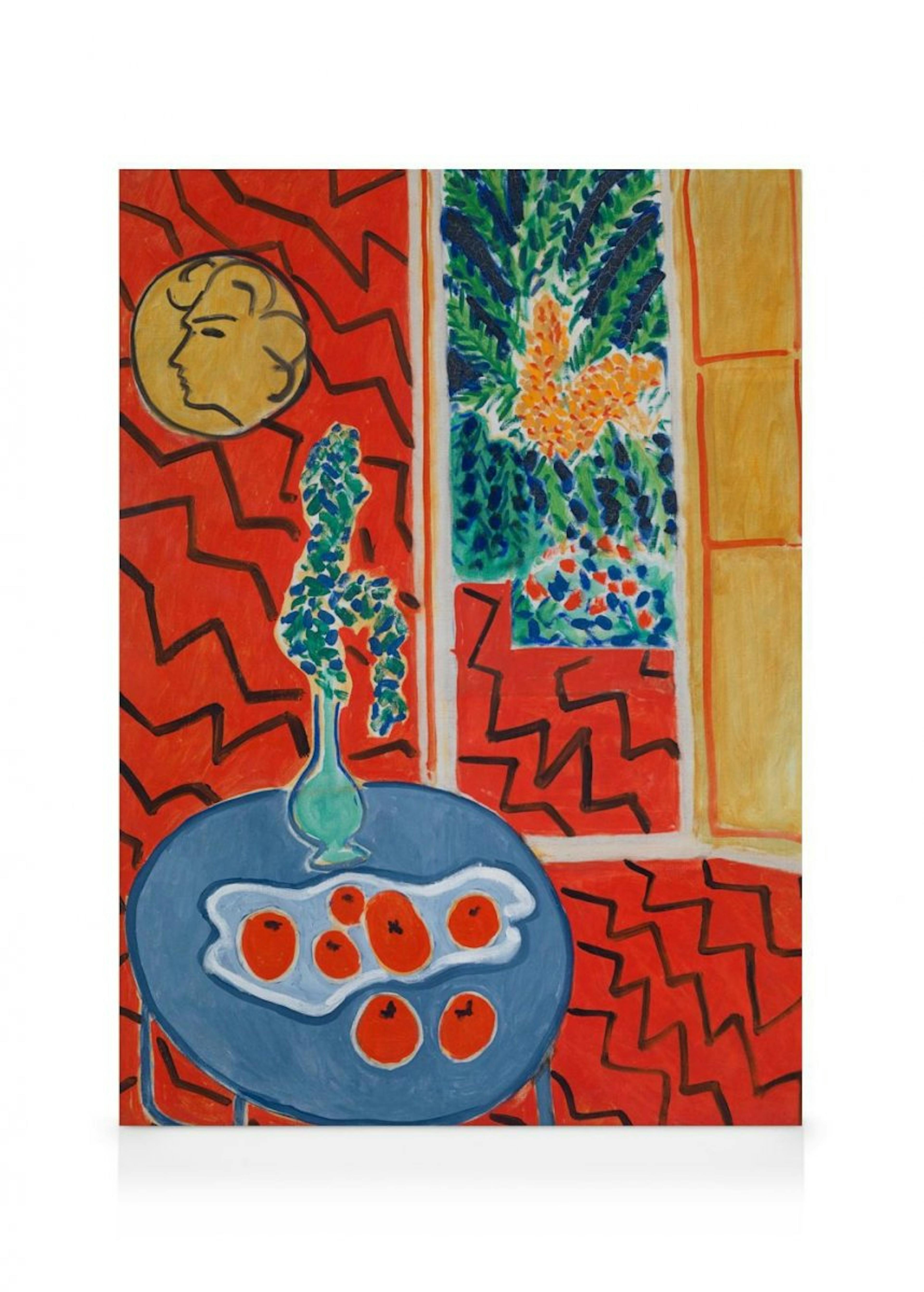 Matisse - Red Interior, Still Life on a Blue Table Obraz na płótnie 0