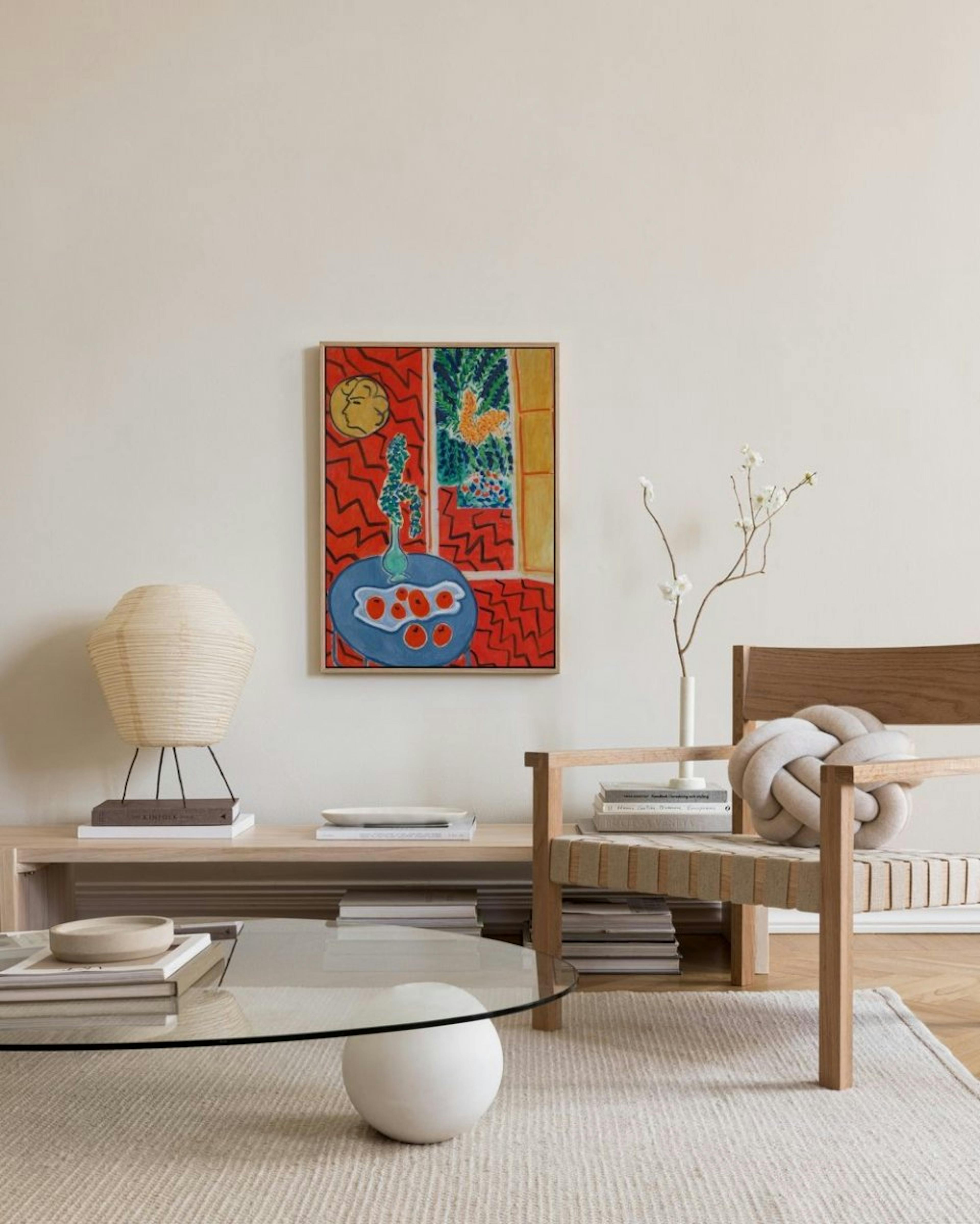 Matisse - Red Interior, Still Life on a Blue Table Obraz na płótnie