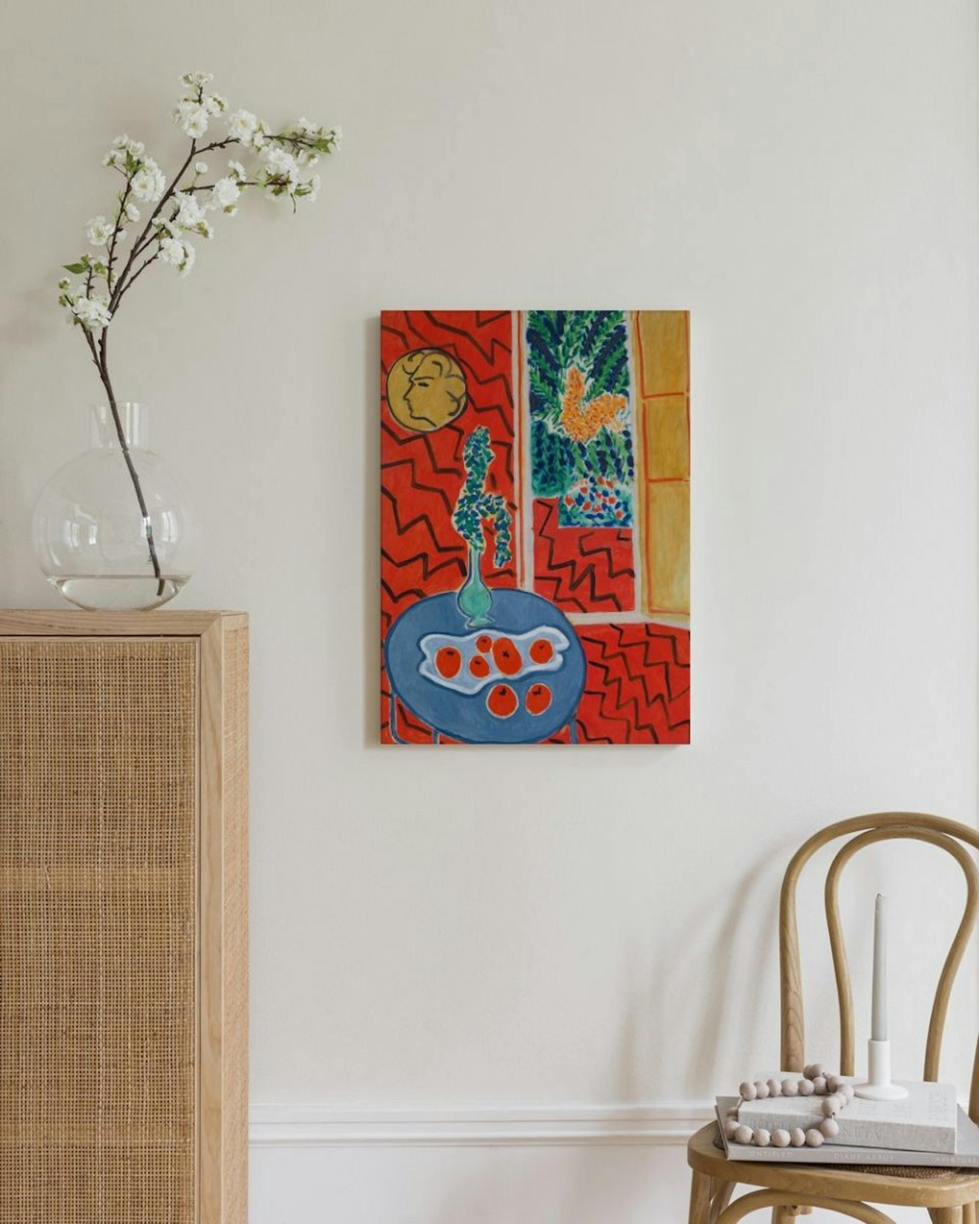 Matisse - Red Interior, Still Life on a Blue Table Obraz na płótnie