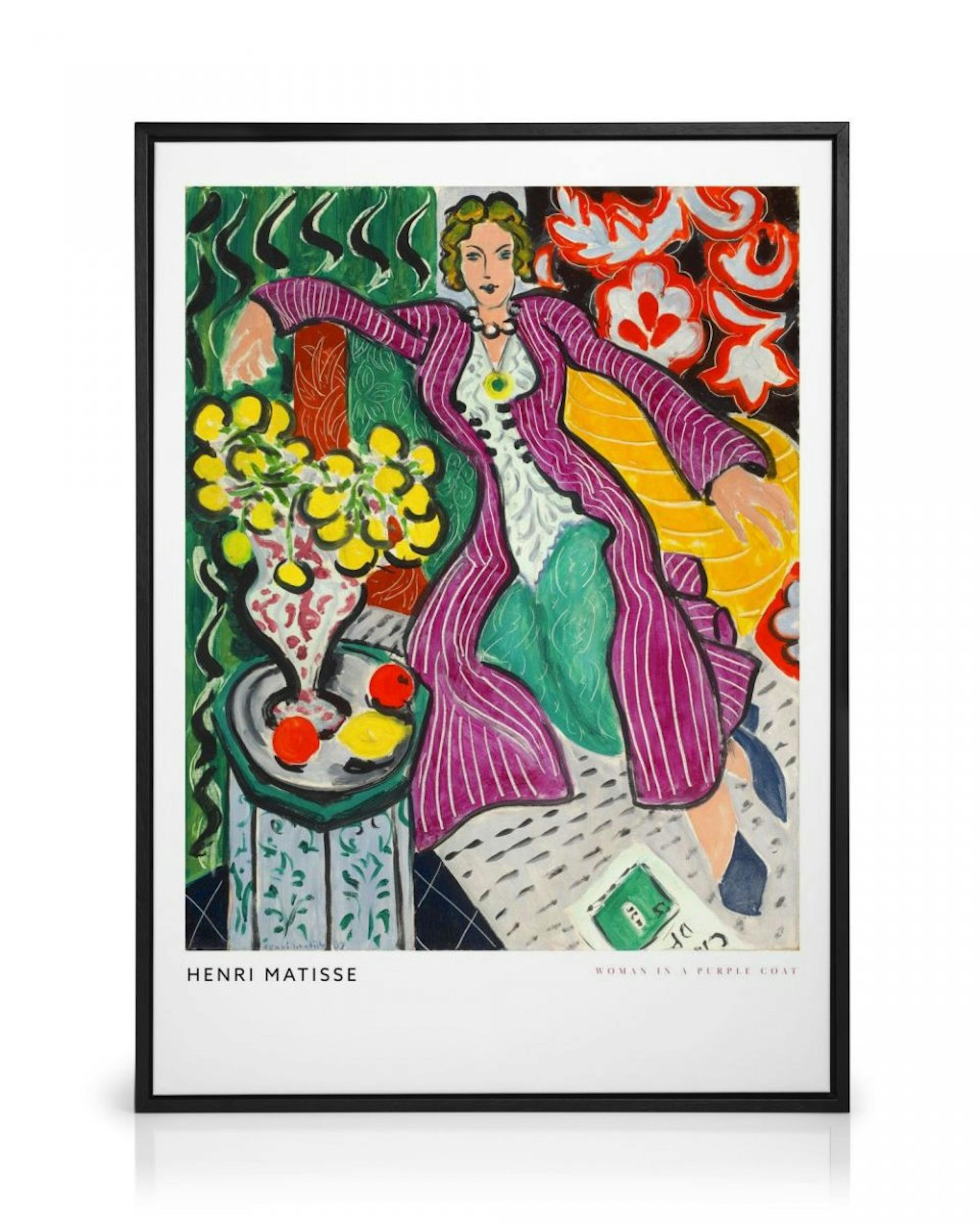 Matisse - Woman in a Purple Coat Lerret