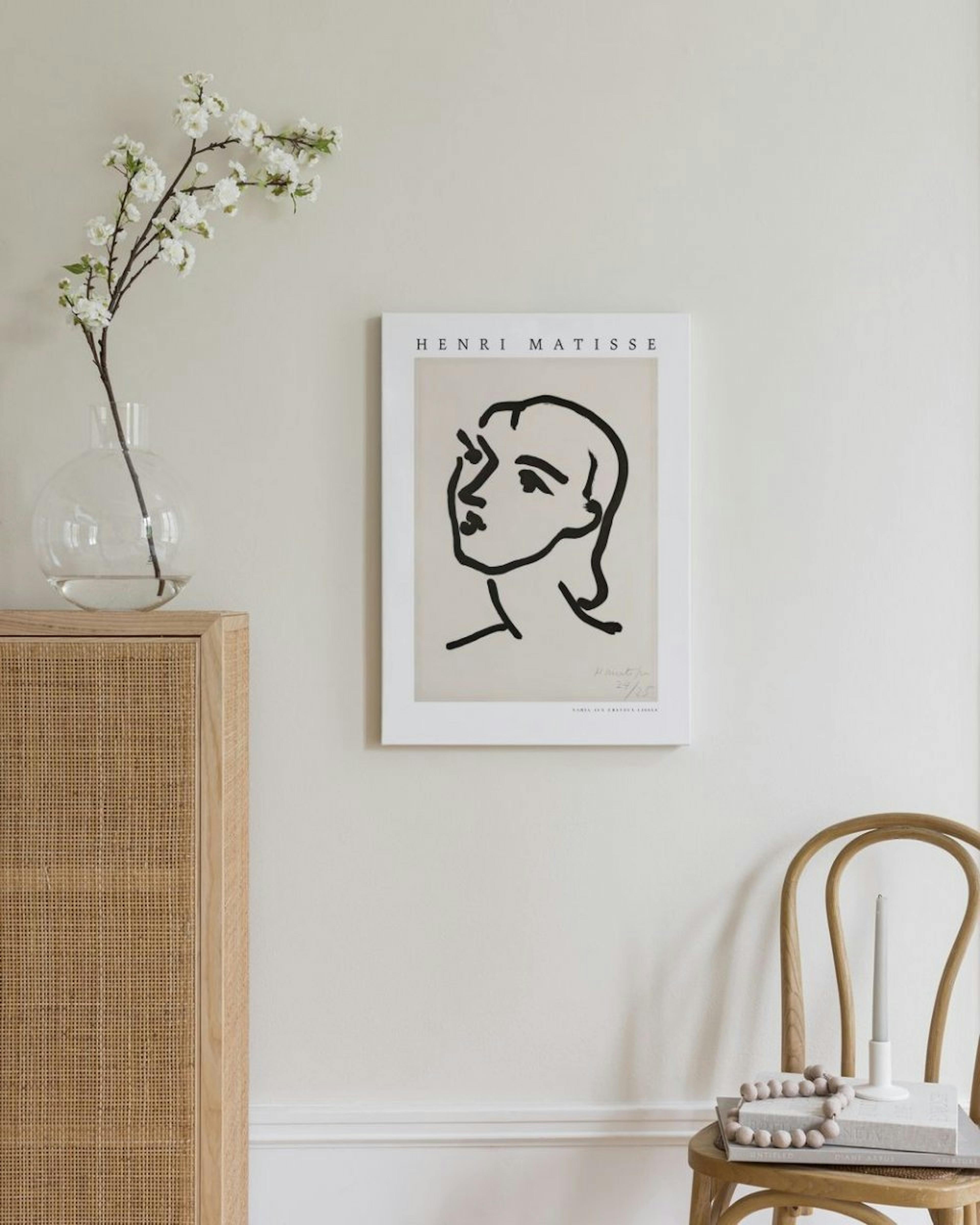 Matisse - Nadia Aux Cheveux Lisses Canvas