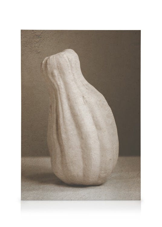 Telas decorativas Pumpkin Vase Tela (50x70 cm - Moldura de Carvalho)