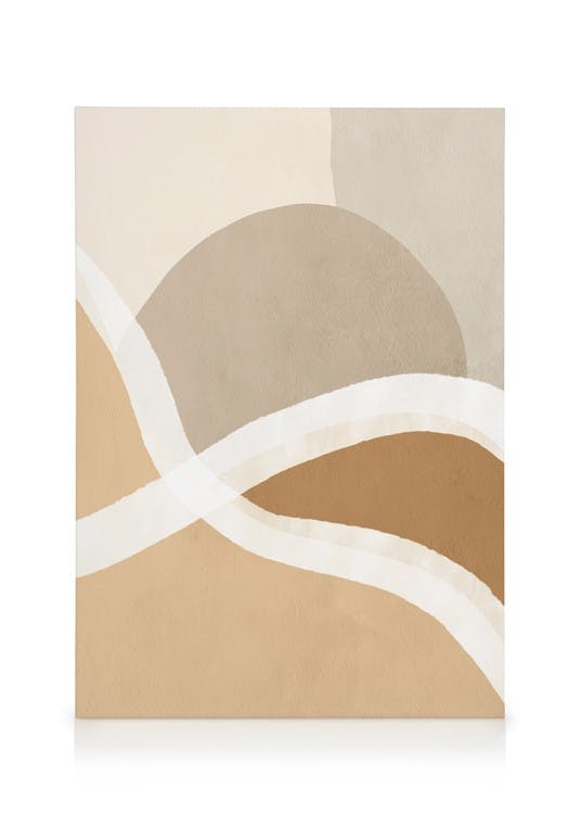 Warm Shapes No2 Obraz na plátne (50x70 cm - Dubový rám)