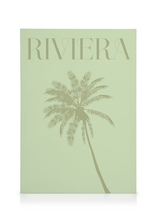 Canvas Schilderijen Riviera Canvas (50x70 cm - Fotolijst Zwart)