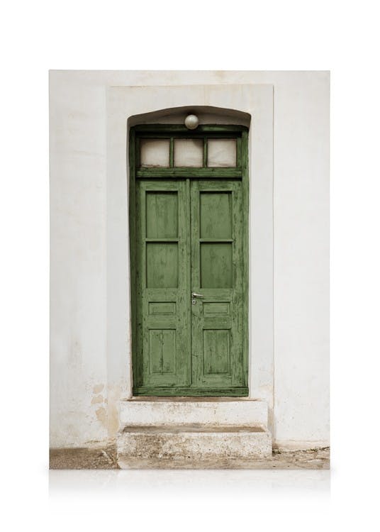 Canvas Schilderijen Green Entrance Canvas (30x40 cm)