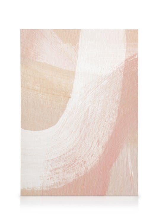 Canvas Prints Peachy Abstract No2 Canvas print (50x70 cm - Black Frame)