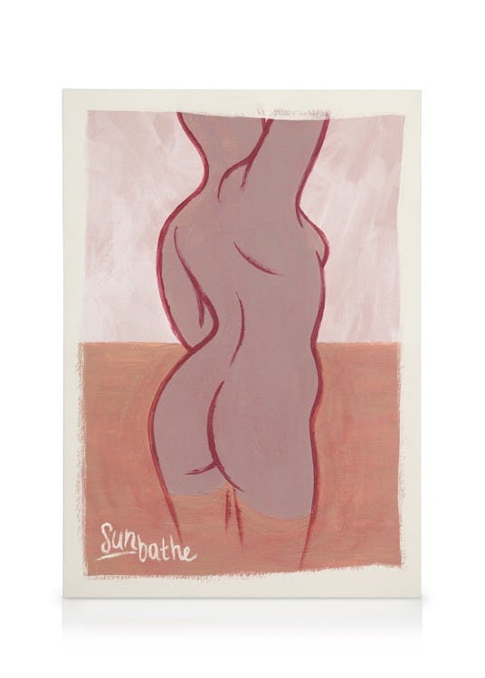 Obrazy na płótnie Sunbathe Obraz na płótnie (30x40 cm - Czarna ramka)