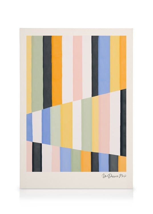 Canvas Prints Un Dessin No2 Canvas print (50x70 cm - Black Frame)