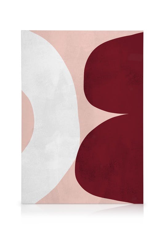 Canvas Prints Asymmetrical Shapes No1 Canvas print (50x70 cm - Black Frame)