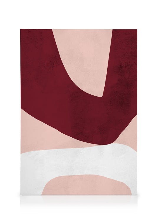 Canvastavlor Asymmetrical Shapes No2 Canvastavla (30x40 cm - Svart ram)