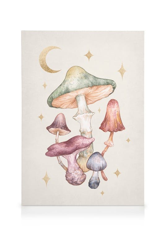 Canvas Prints Watercolor Fungi No1 Canvas print (30x40 cm)