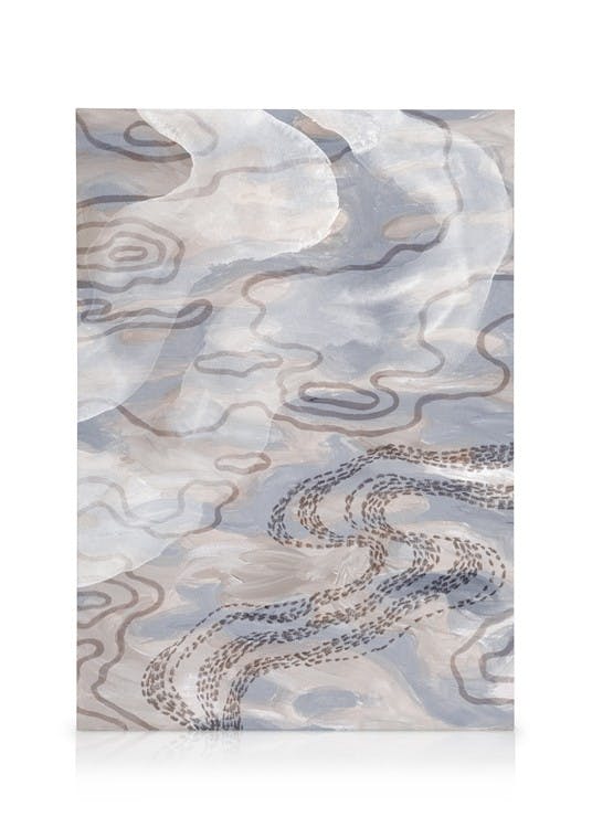Canvastavlor Beige Pattern No1 Canvastavla (30x40 cm)