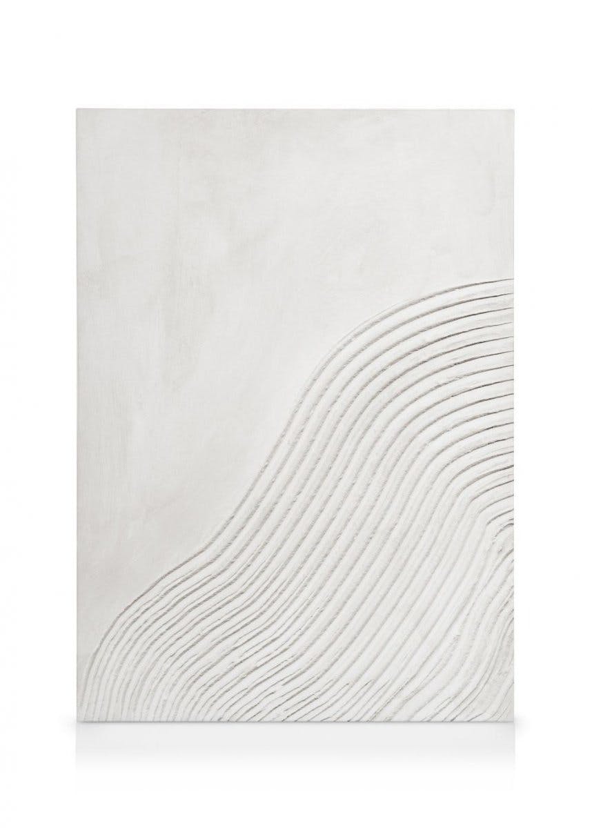 Canvas Schilderijen Soft Lines Texture No1 Canvas (70x100 cm - Fotolijst Zwart)