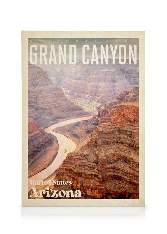 Canvas Prints Grand Canyon Canvas print (50x70 cm - Black Frame)