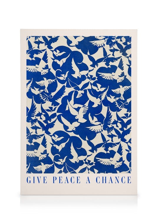 Canvas Schilderijen Give Peace a Chance Canvas (70x100 cm)