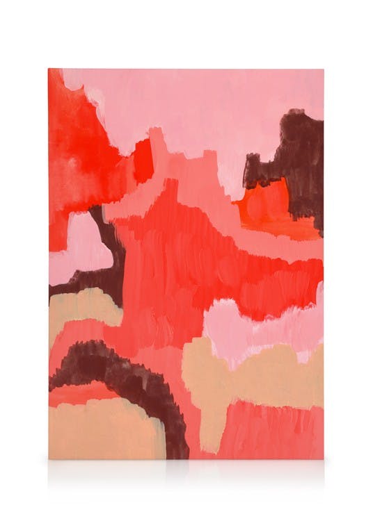 Canvas Schilderijen Red Abstract No1 Canvas (30x40 cm)