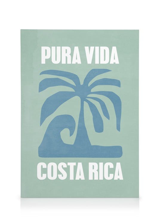 Canvas Prints Graphic Costa Rica Canvas print (30x40 cm - Oak Frame)