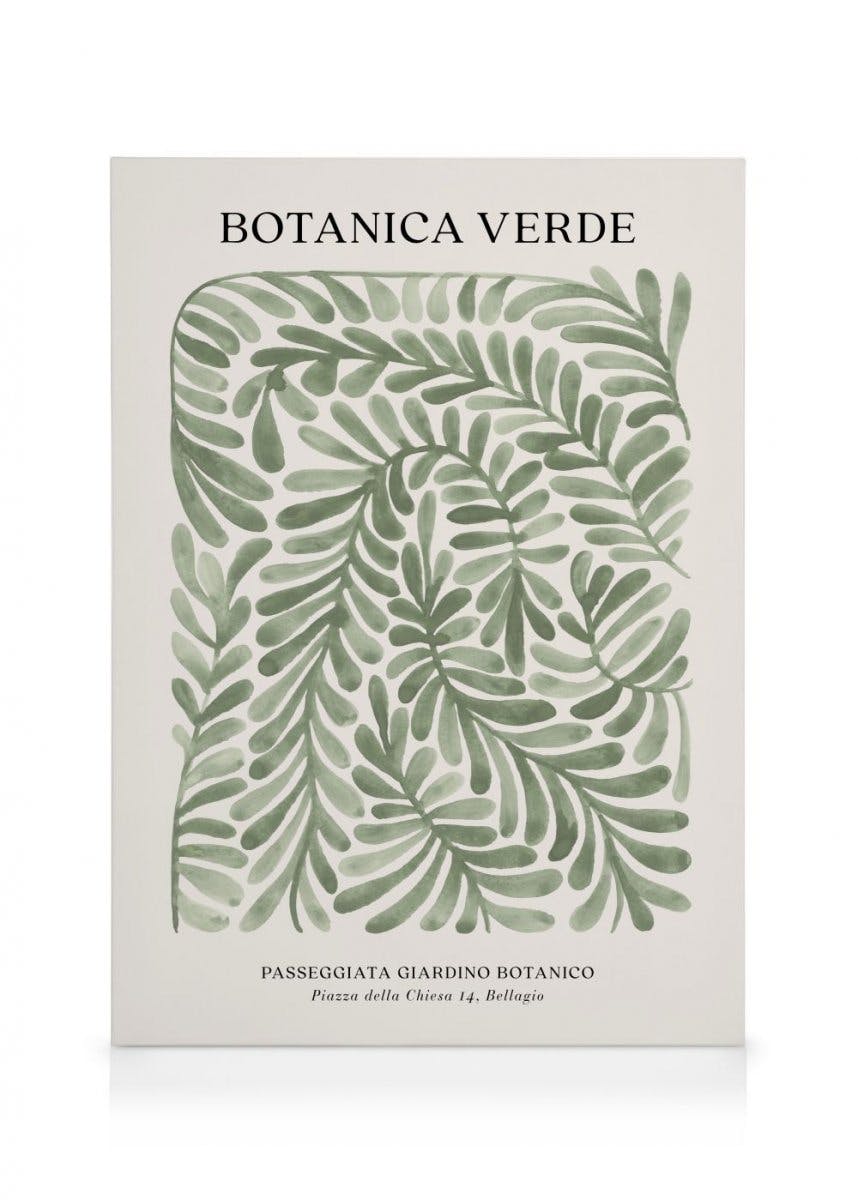 Canvas Schilderijen Botanica Verde Canvas (30x40 cm)