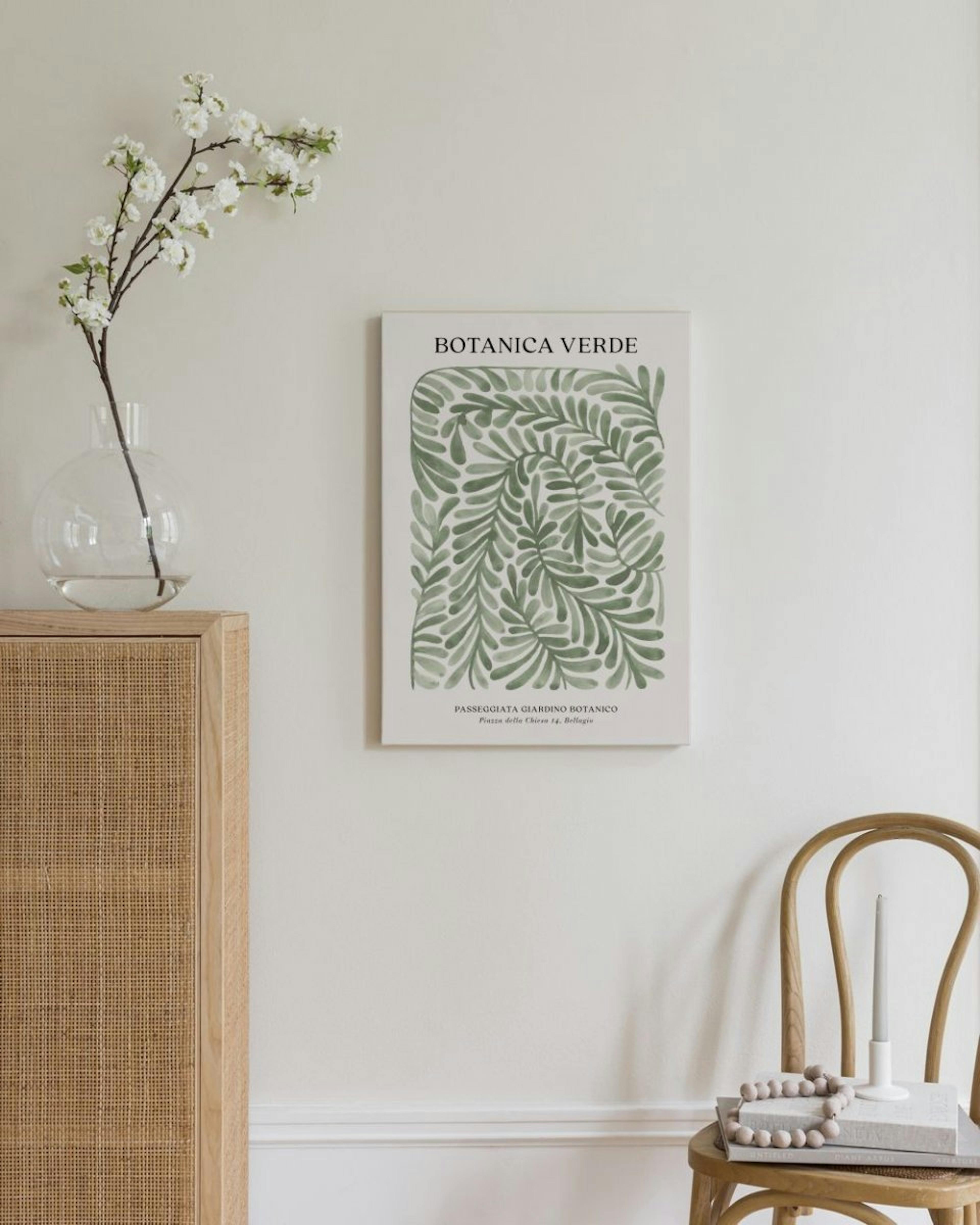 Botanica Verde Canvas print