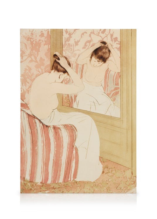 Canvastavlor Mary Cassatt - The Coiffure Canvastavla (50x70 cm)