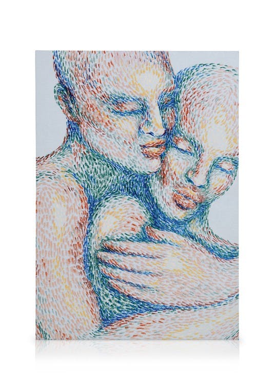 Canvas Prints Colorful Couple Canvas print (30x40 cm)