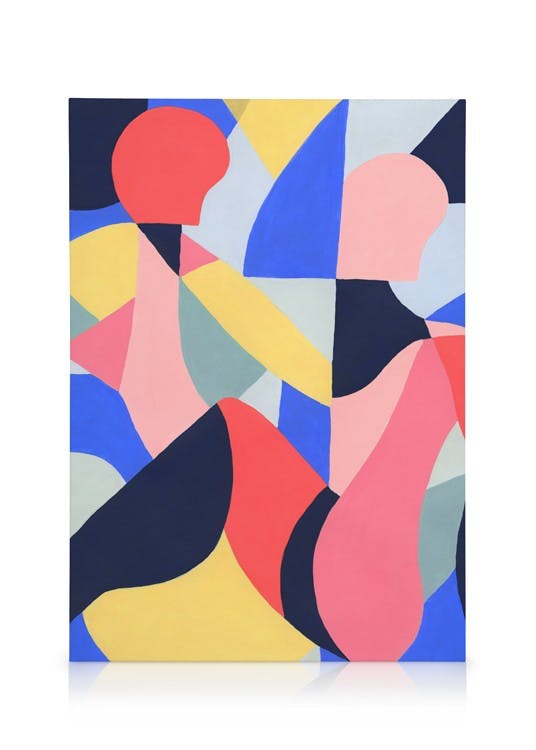 Il Colore dell'Amore Stampa su Tela (30x40 cm - Cornice in rovere)- Grafica