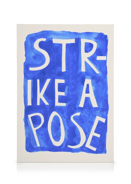Canvastavlor Strike a Pose Blue Canvastavla (50x70 cm)
