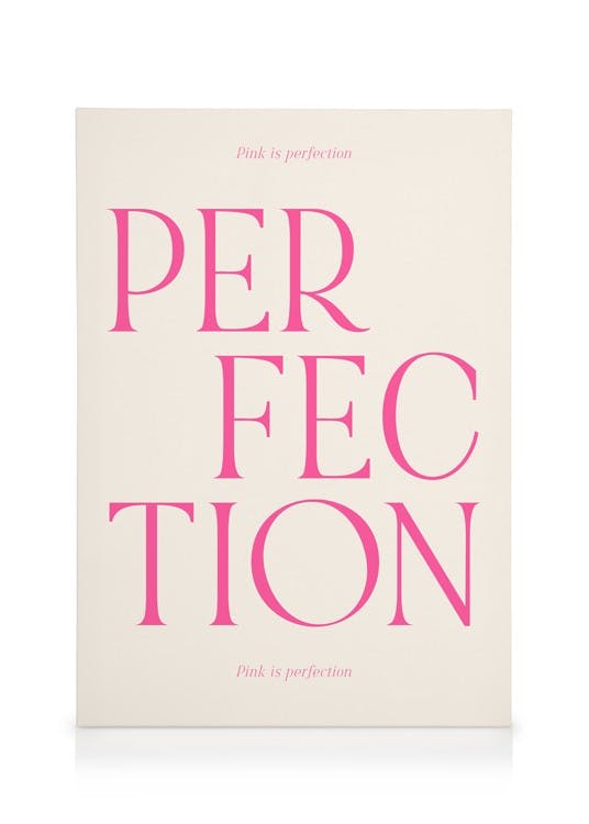 Canvastavlor Pink is Perfection Canvastavla (30x40 cm - Svart ram)