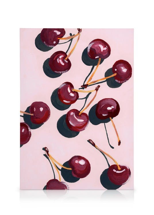 Cherry Art Toile (50x70 cm - Cadre noir) - Toiles