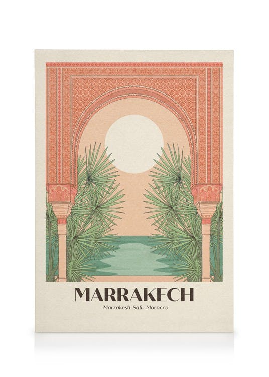 Canvas Prints Cai and Jo - Marrakech Canvas print (30x40 cm - Black Frame)