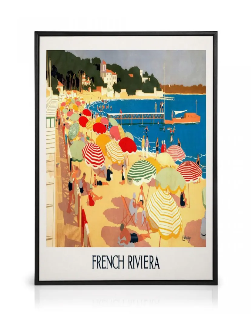 French Riviera Vintage Toile