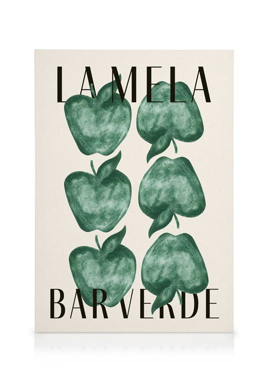 La Mela Stampa su Tela (30x40 cm)- Arte