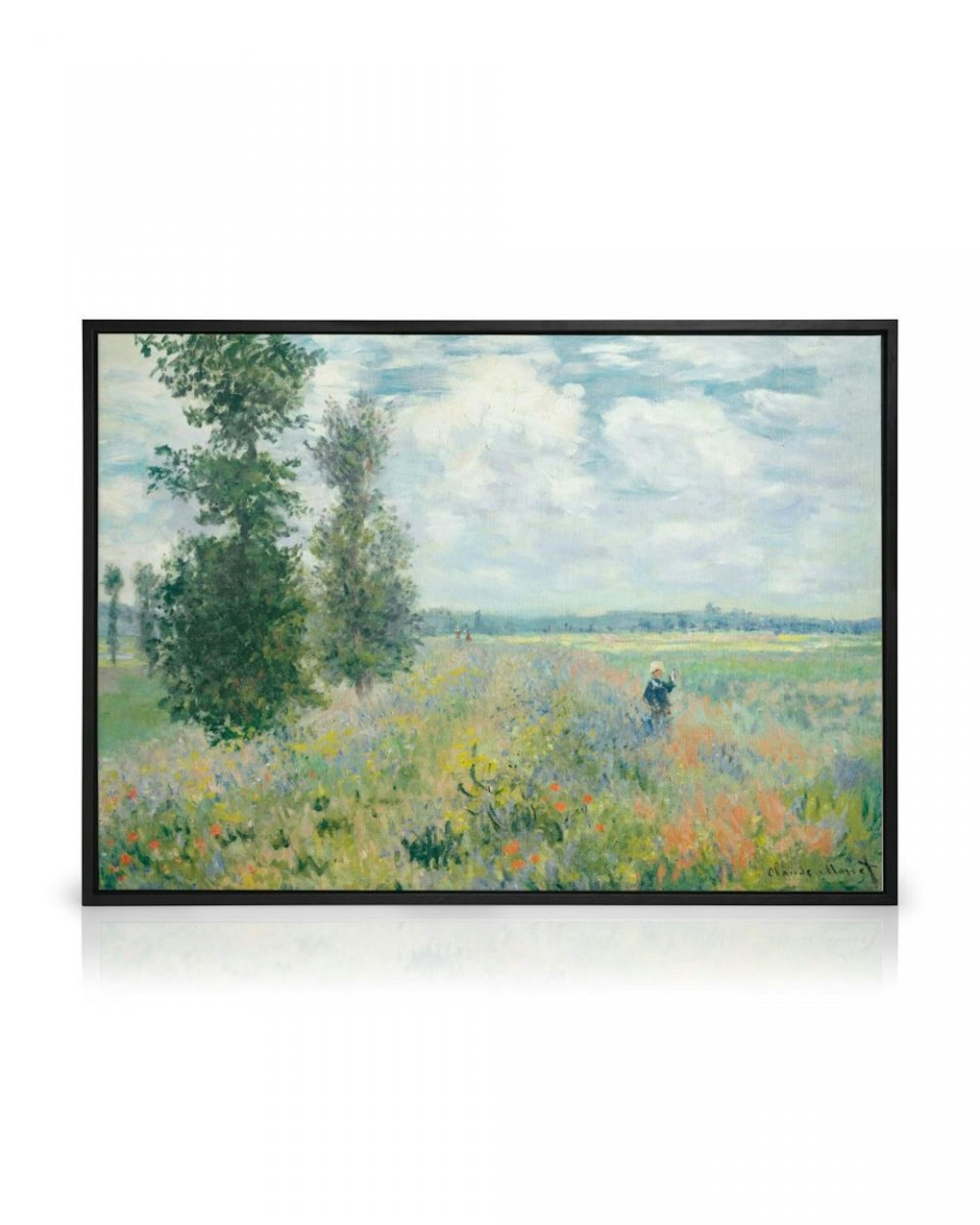 Monet - Poppy Fields near Argenteuil Canvas
