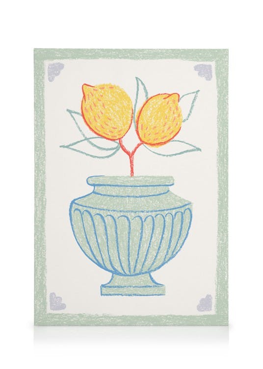 Canvastavlor Citrus Vase Canvastavla (50x70 cm)