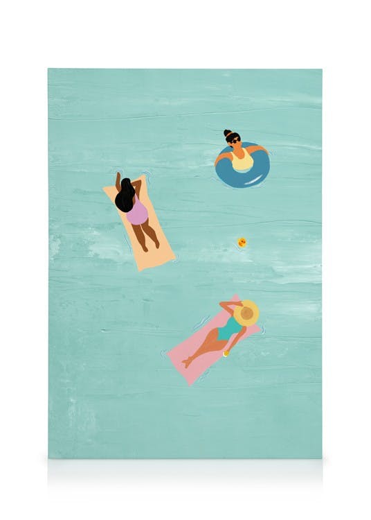 Canvas Prints Female Bathing Canvas print (30x40 cm)