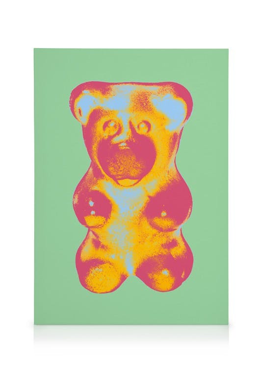 Canvas Prints Pop Art Gummy Bear No1 Canvas print (30x40 cm)