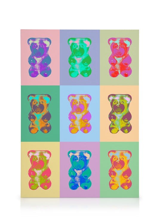 Obrazy na płótnie Pop Art Gummy Bear No2 Obraz na płótnie (30x40 cm - Ramka dębowa)