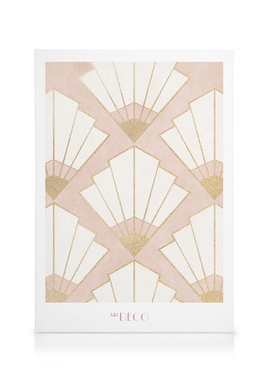 Canvas Prints Art Deco Pattern No1 Canvas print (50x70 cm - Black Frame)