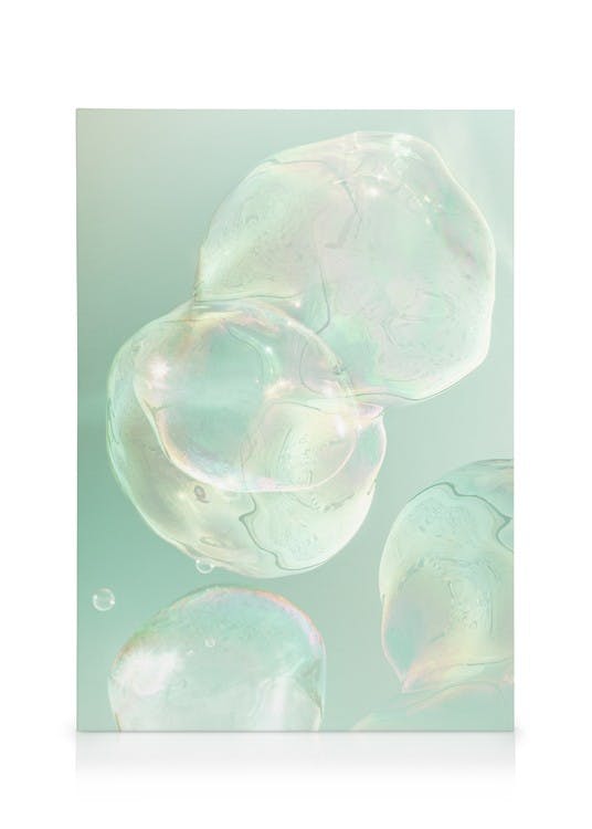 Canvas Prints Holographic Bubbles Canvas print (30x40 cm)