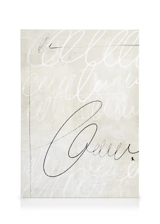 Canvas Schilderijen Abstract Sketches No1 Canvas (70x100 cm - Fotolijst Zwart)