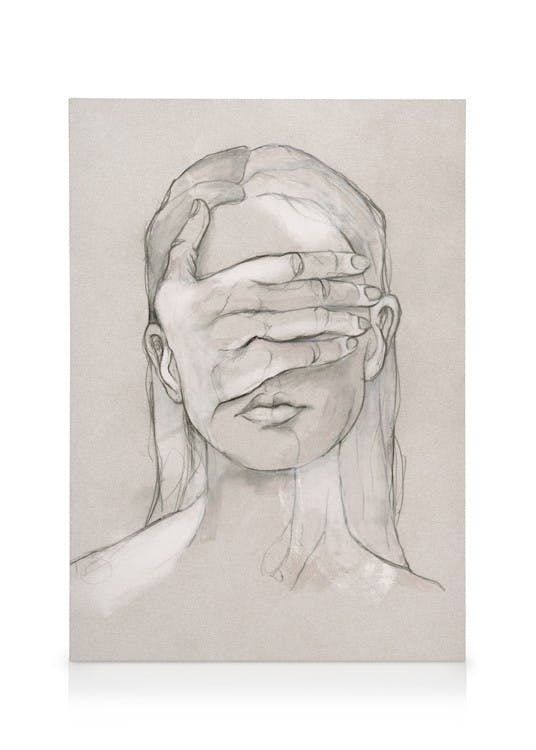 Blindfolded No1 Stampa su Tela (50x70 cm)- Arte