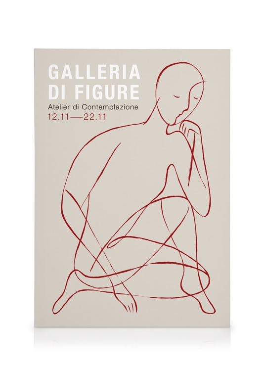 Canvas Prints Gallery of Figures Canvas print (50x70 cm - Black Frame)