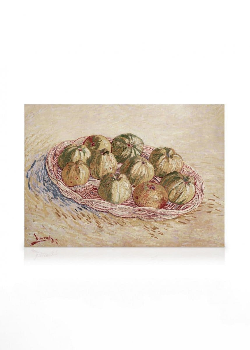 Canvastavlor Van Gogh - Still Life, Basket of Apples Canvastavla (50x70 cm - Ekram)