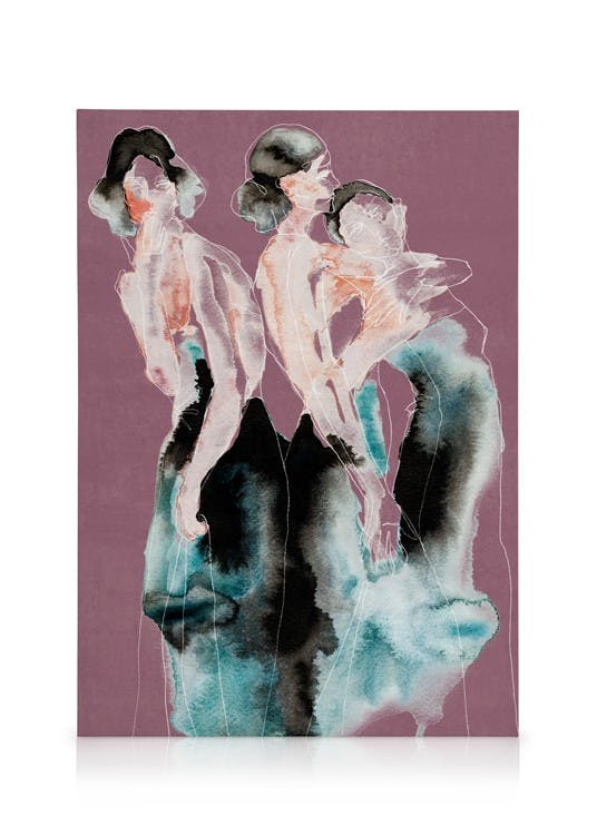 Canvas Prints The Triplets Canvas print (30x40 cm)