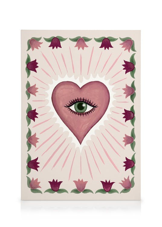 Obrazy na płótnie Eye of Love Obraz na płótnie (50x70 cm - Ramka dębowa)